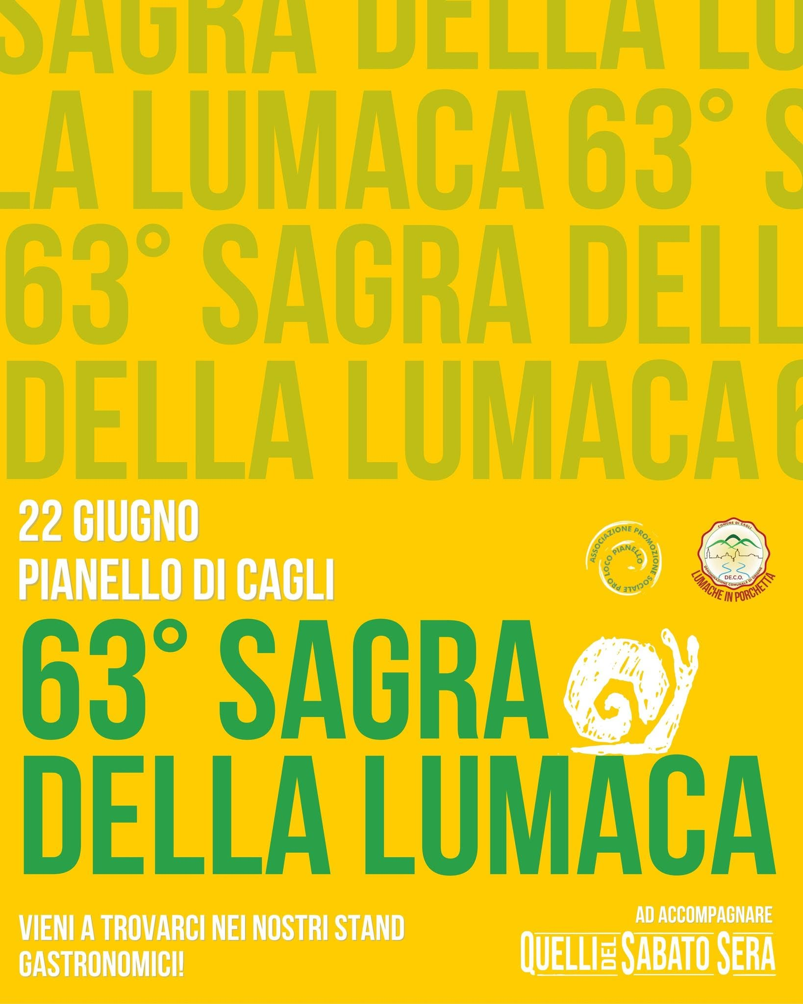 Locandina ufficiale della 63ª Sagra della Lumaca